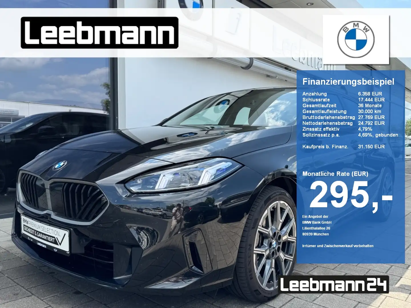 BMW 120 d 18-Zoll/ACC/AdaptLED/RFK/SportSitze/Qi Noir - 1