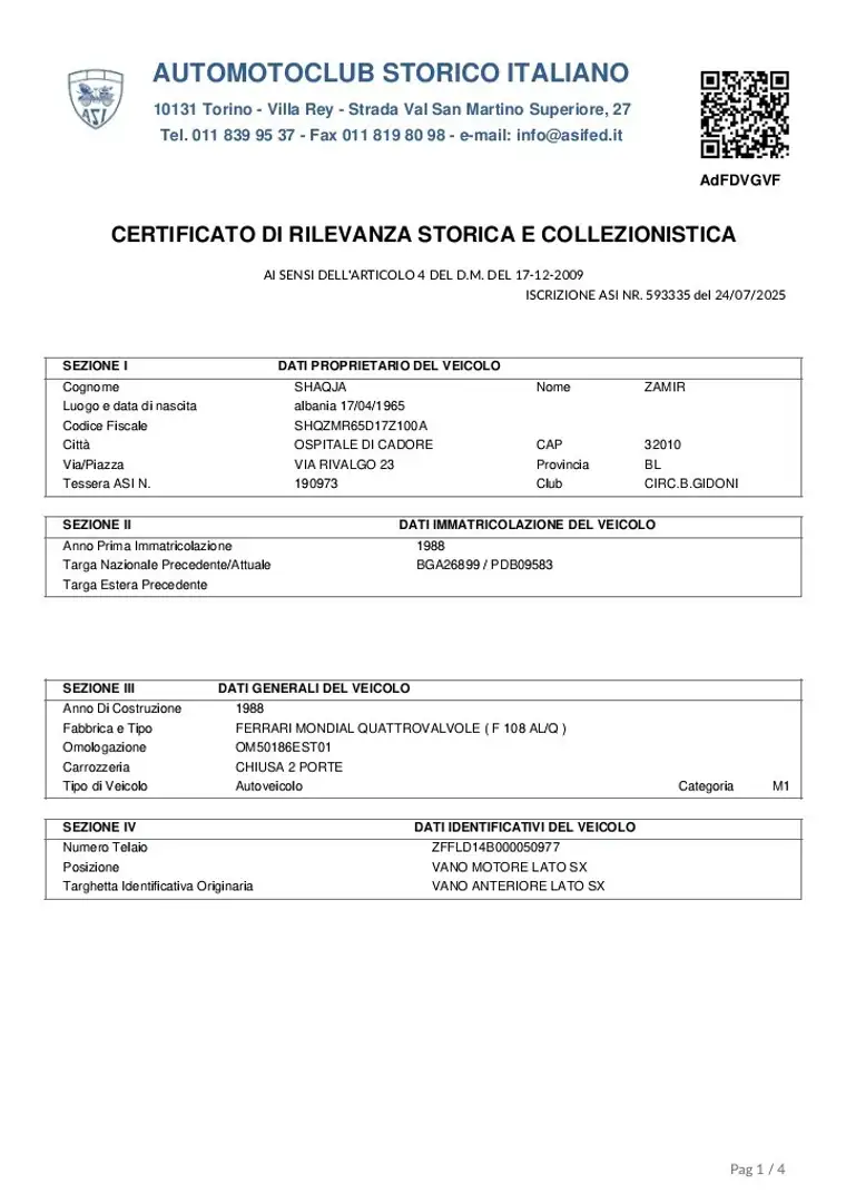 Ferrari Mondial Quattrovalvole 3.0 - 1