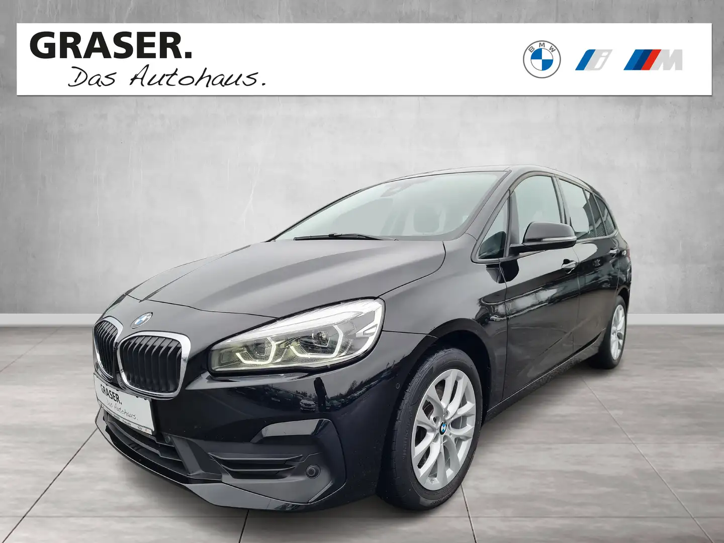 BMW 218 d Gran Tourer Advantage DAB LED Navi Shz PDC Schwarz - 1