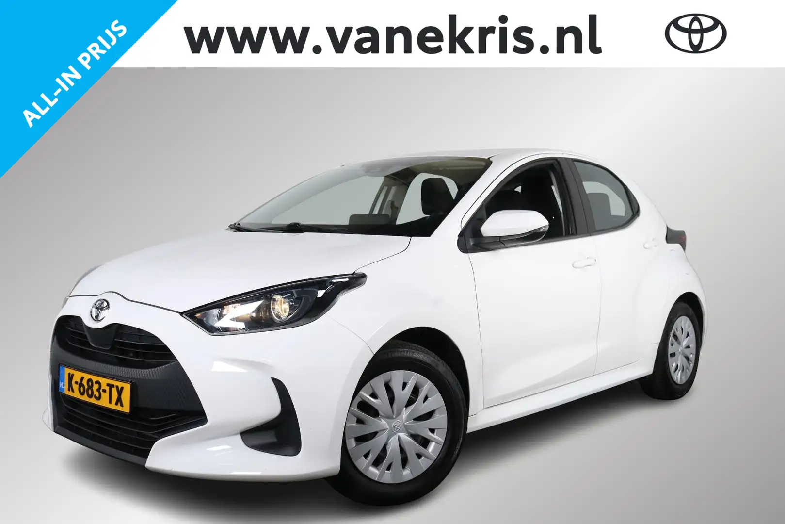 Toyota Yaris 1.5 VVT-i Active 125PK, Trekhaak, Apple Carplay / Wit - 1