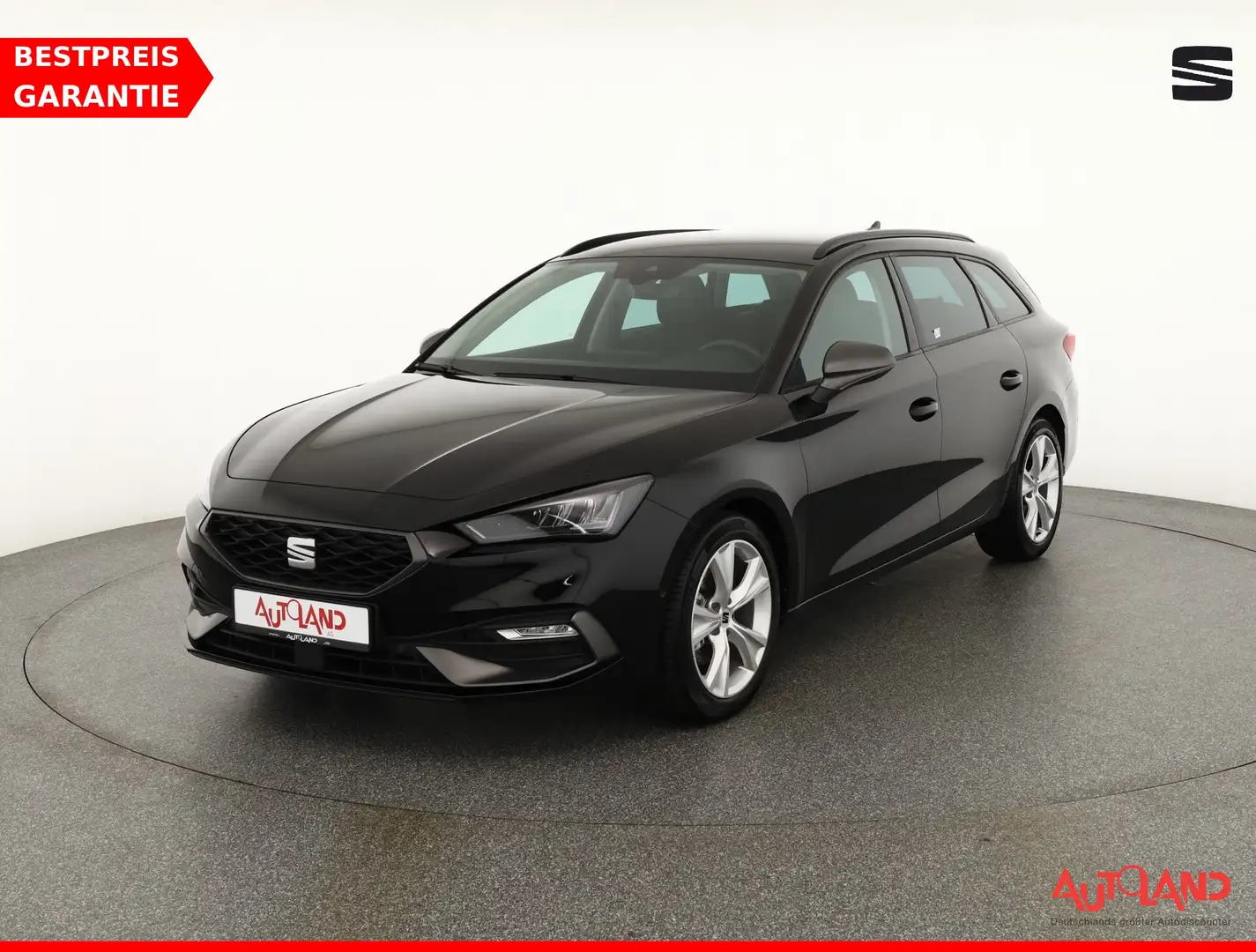 SEAT Leon ST 1.5 TSI DSG FR LED Navi Teilleder ACC Schwarz - 1