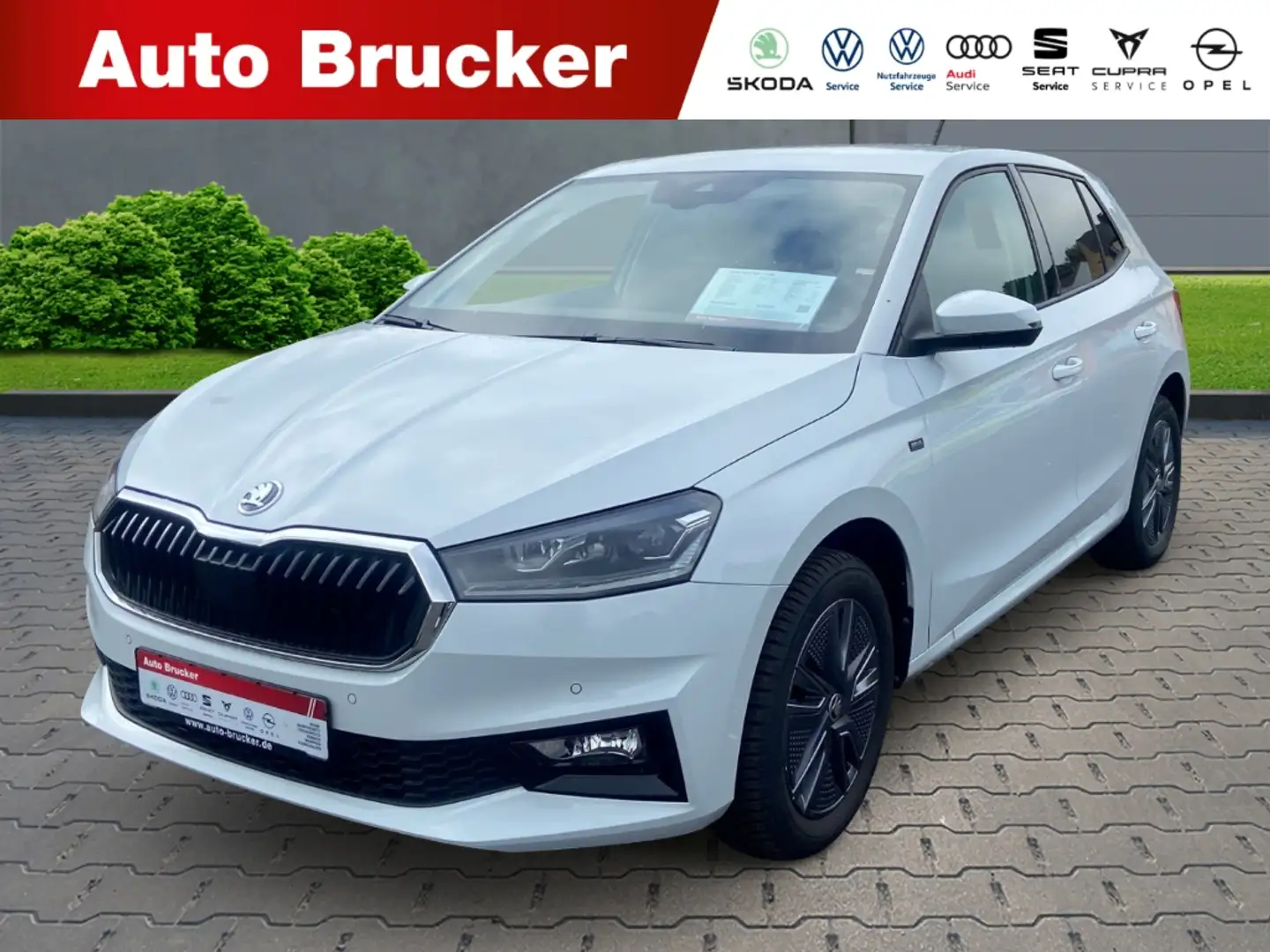 Skoda Fabia Drive 1.0 TSI+Navi+Alufelgen+Klimaautomatik+LED Weiß - 1