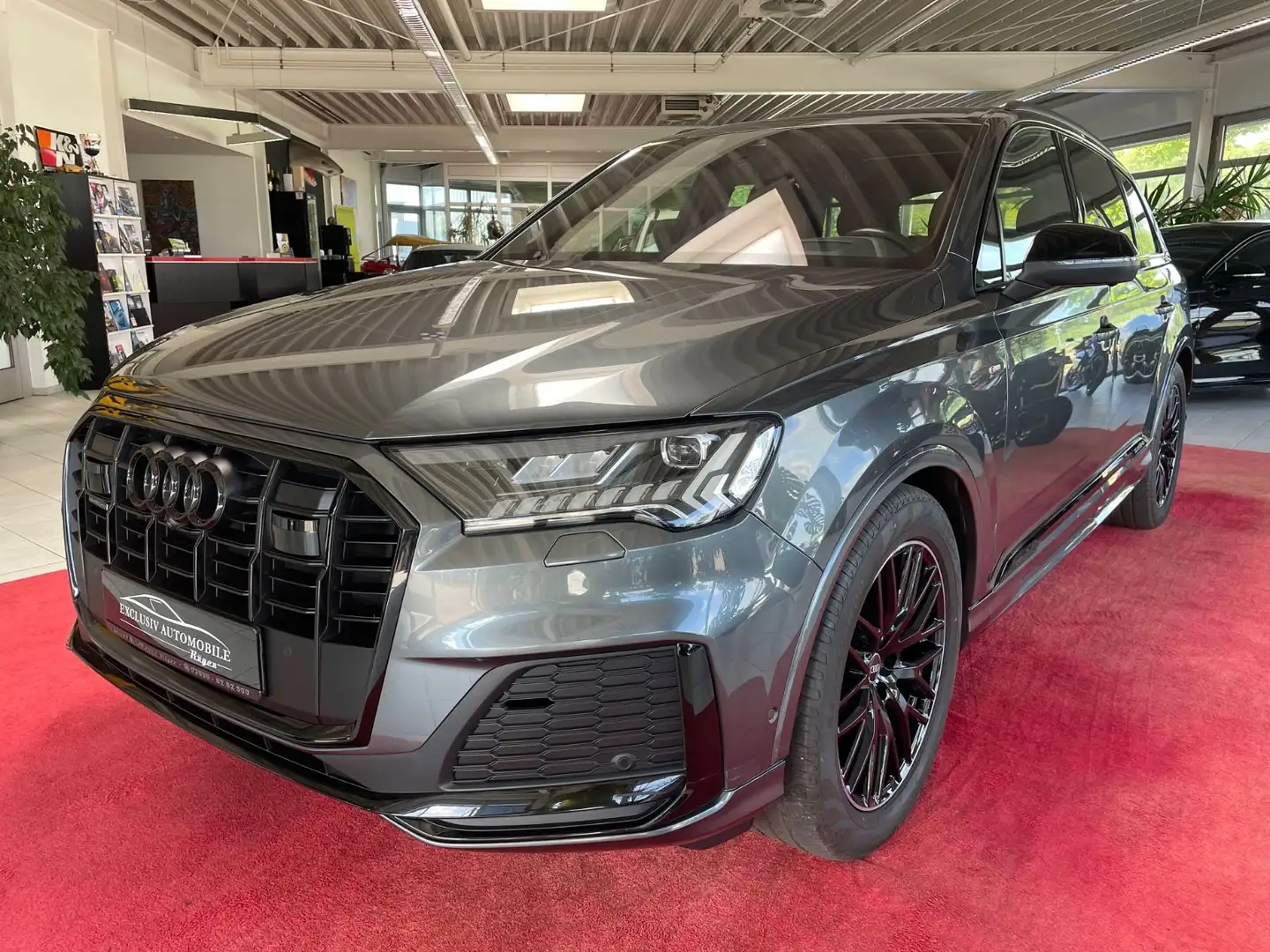 Audi Q7 50 TDI S line Matrix Virtual Standheizung Gris - 1