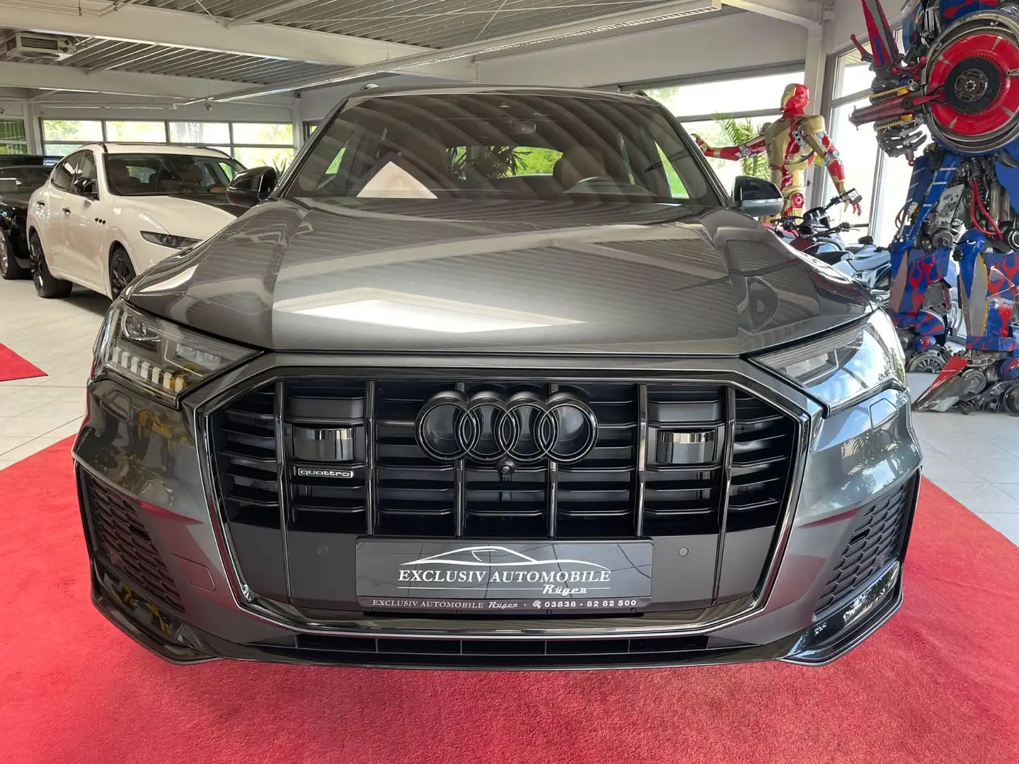 Audi Q7 50 TDI S line Matrix Virtual Standheizung Gris - 2