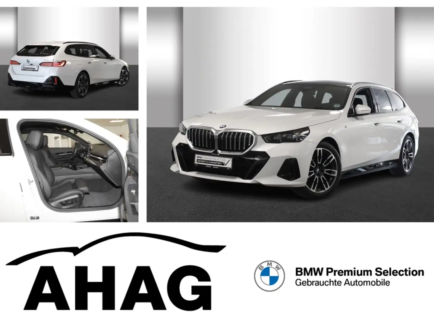 BMW 520 d Touring M Sportpaket Panorama Standhzg. AHK Blanc - 1