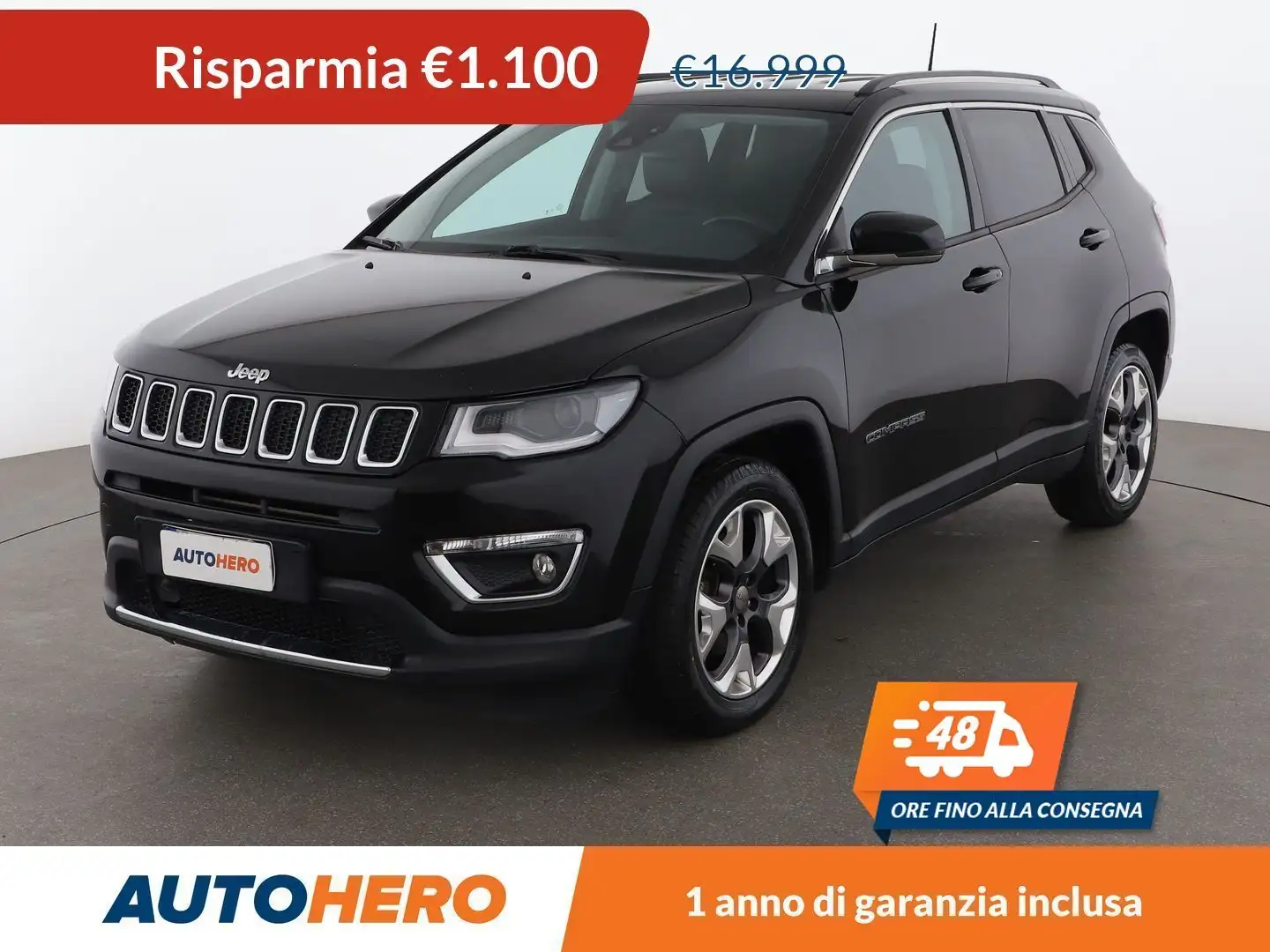 Jeep Compass 1.6 M-Jet Limited Nero - 1