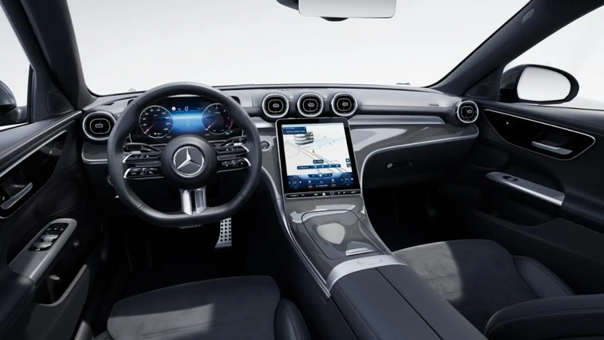 Mercedes-Benz C 220 d AMG/LED/Fahrass+/Advanced-P/EDW/RfCam Schwarz - 2