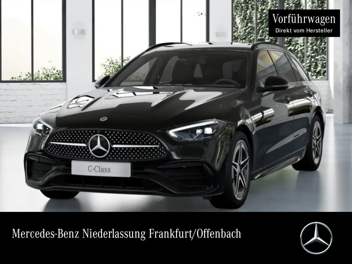 Mercedes-Benz C 300 e T AMG+NIGHT+360+AHK+LED+TOTW+KEYLESS+9G Schwarz - 1