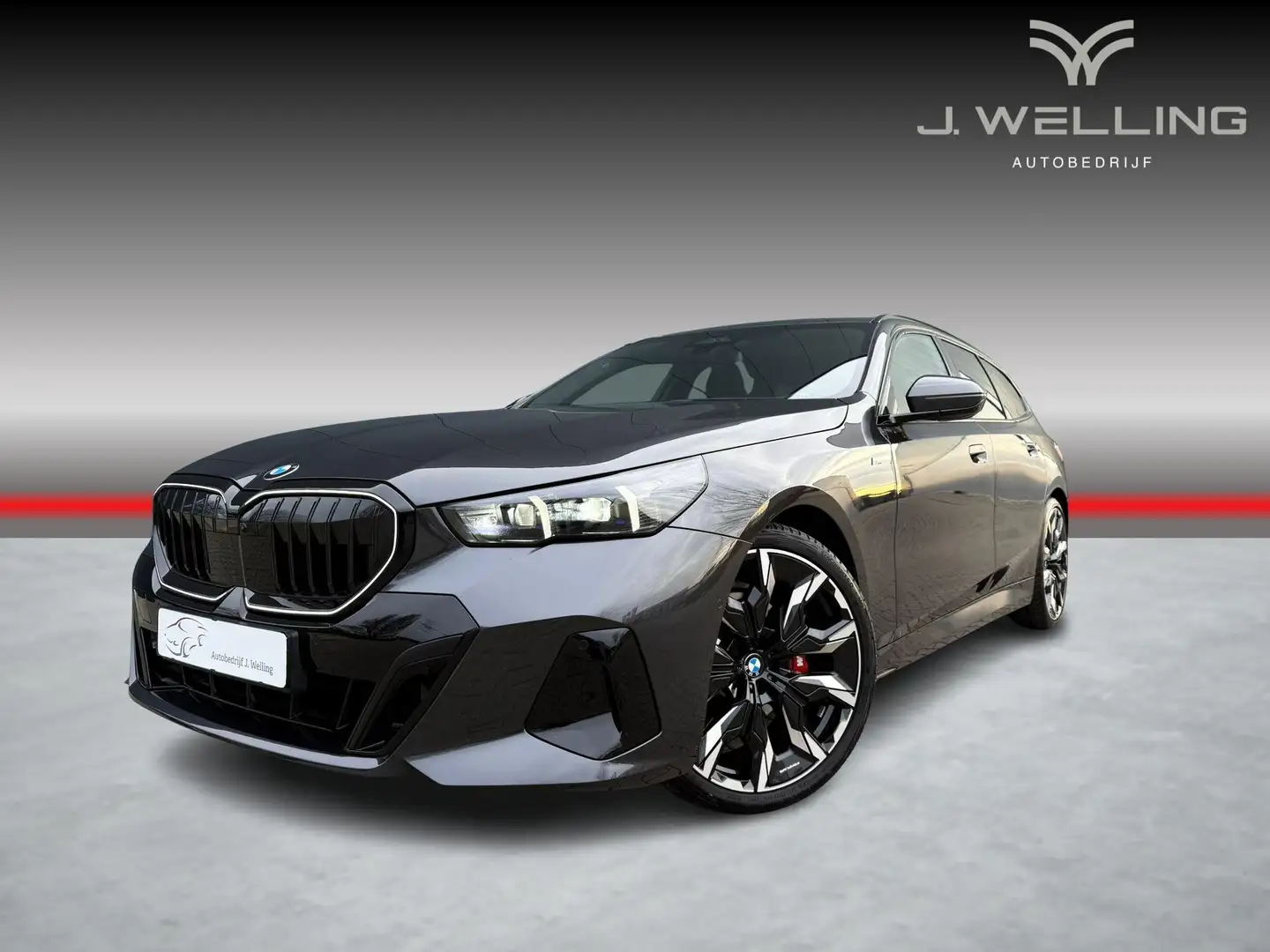 BMW 520 5-serie Touring 520i Pano / B&W / tr.hk / 21 inch Grau - 1