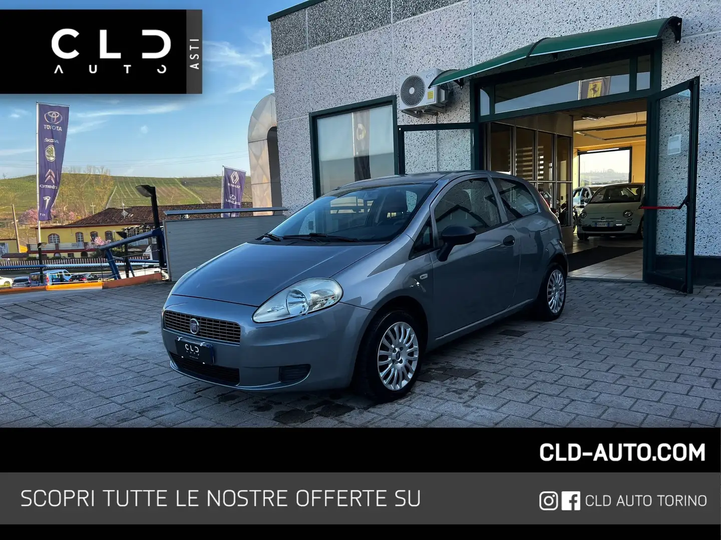 Fiat Grande Punto 3p 1.2 Active GPL Grigio - 1