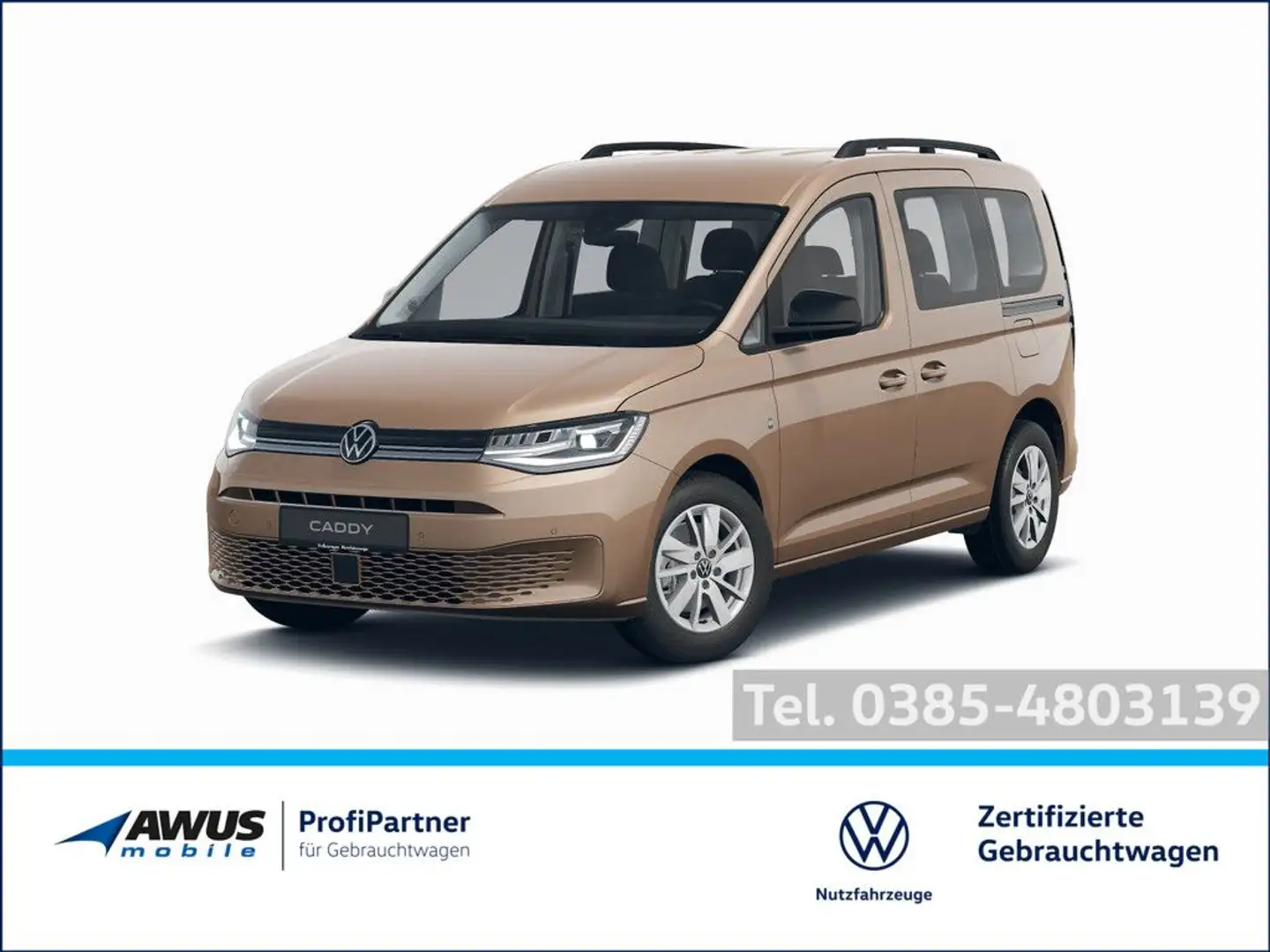 Volkswagen Caddy Kombi Life 1.5TSI 85kW 6GS, LED, Kamera, P Braun - 1