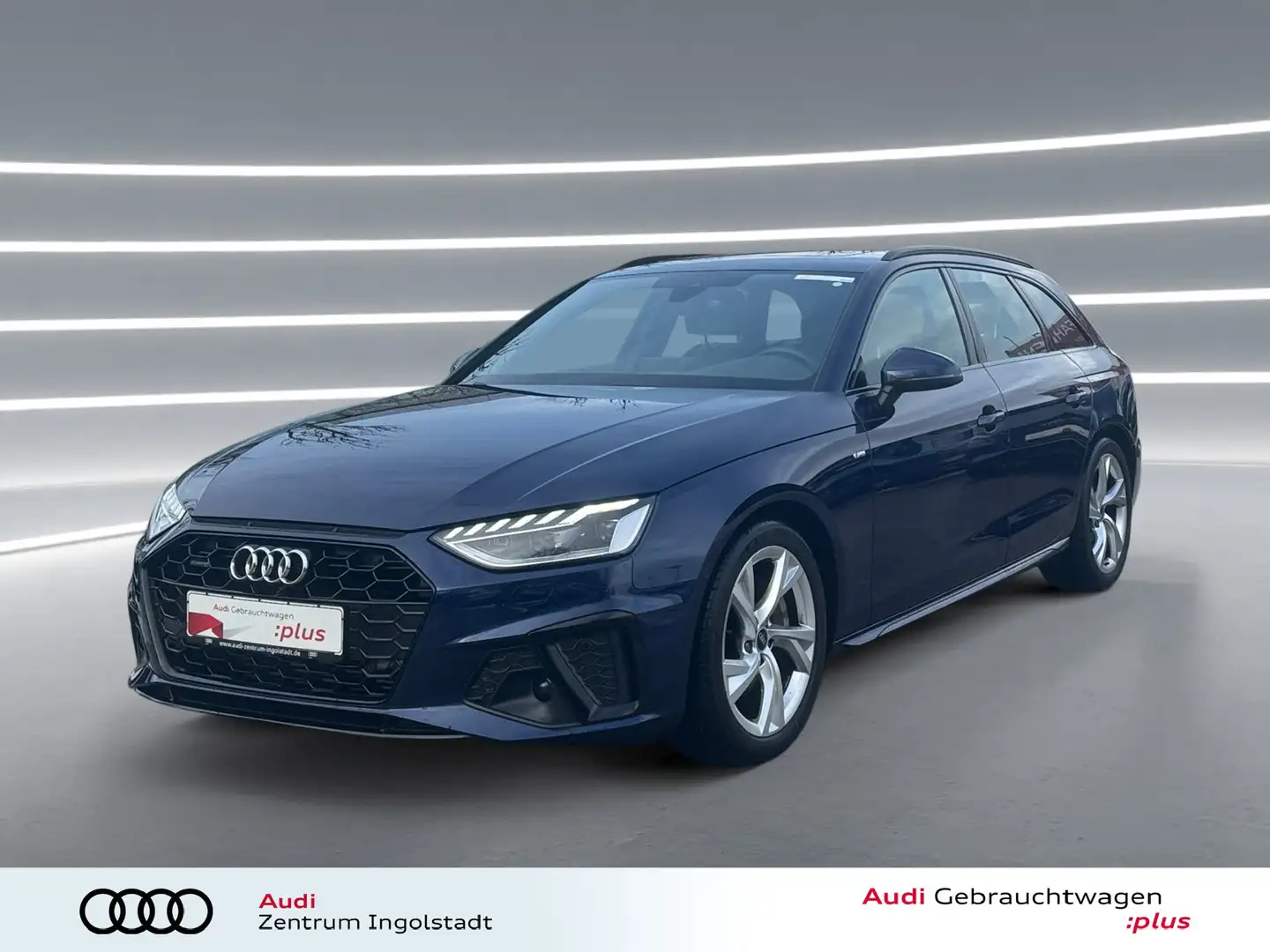 Audi A4 Avant 40 TFSI qu S line MATRIX PANO STHZG Kam. Blau - 1