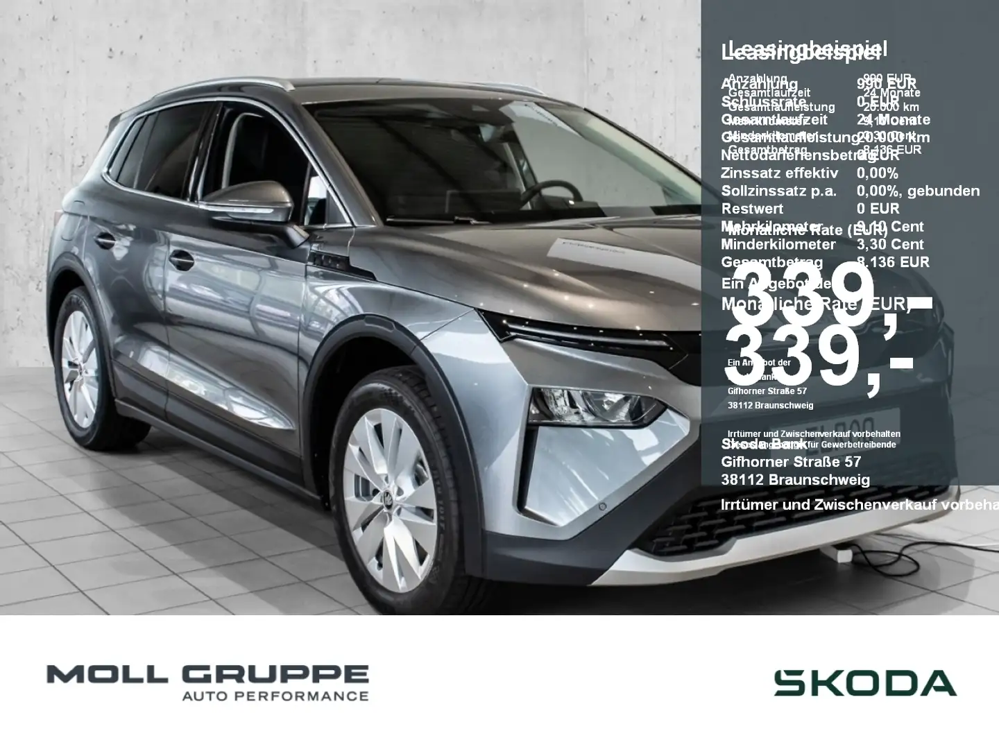 Skoda Elroq 85 Loft 2xKLIMA ACC AKUSTIKGLAS ALCANTARA Grigio - 1