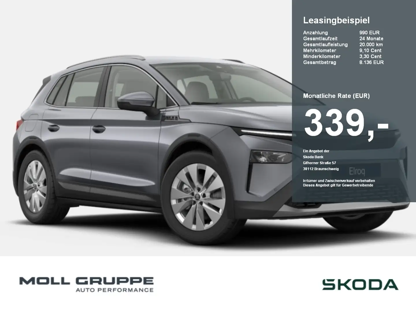 Skoda Elroq 85 Loft 2xKLIMA ACC AKUSTIKGLAS ALCANTARA Gris - 1