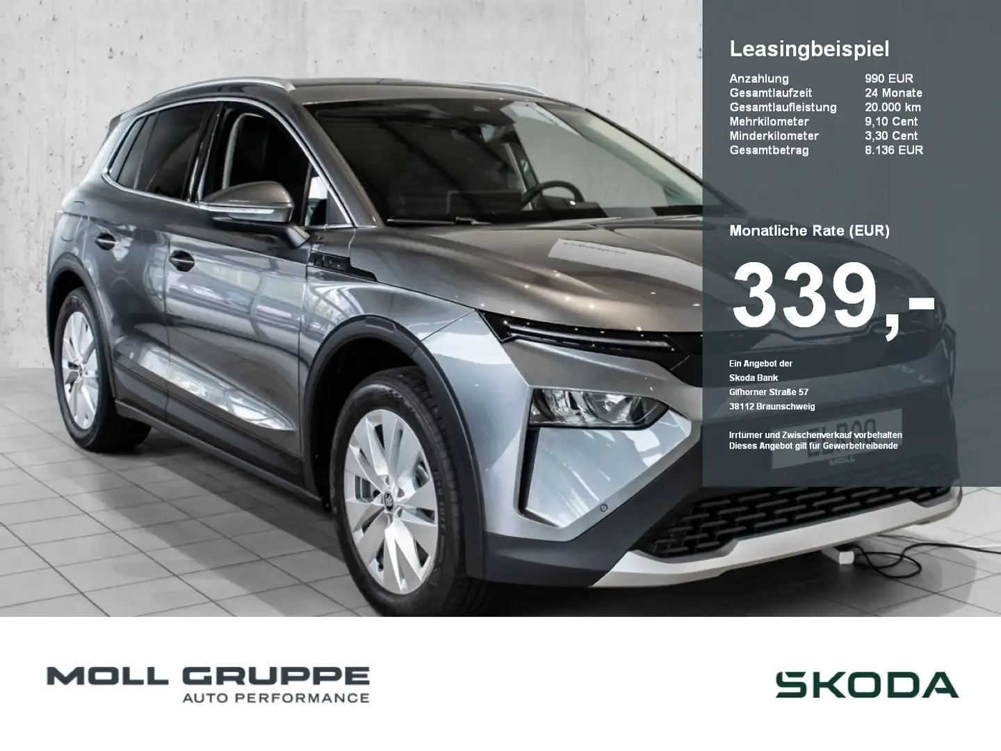 Skoda Elroq 85 Loft 2xKLIMA ACC AKUSTIKGLAS ALCANTARA Grau - 1
