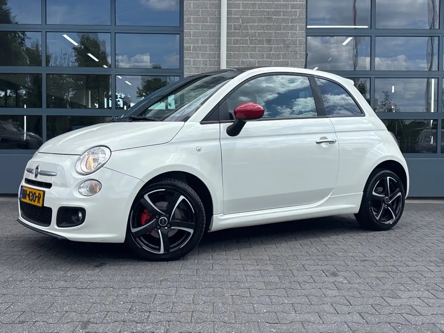 Fiat 500 0.9 TwinAir Turbo | PANORAMADAK | CLIMA | Wit - 1