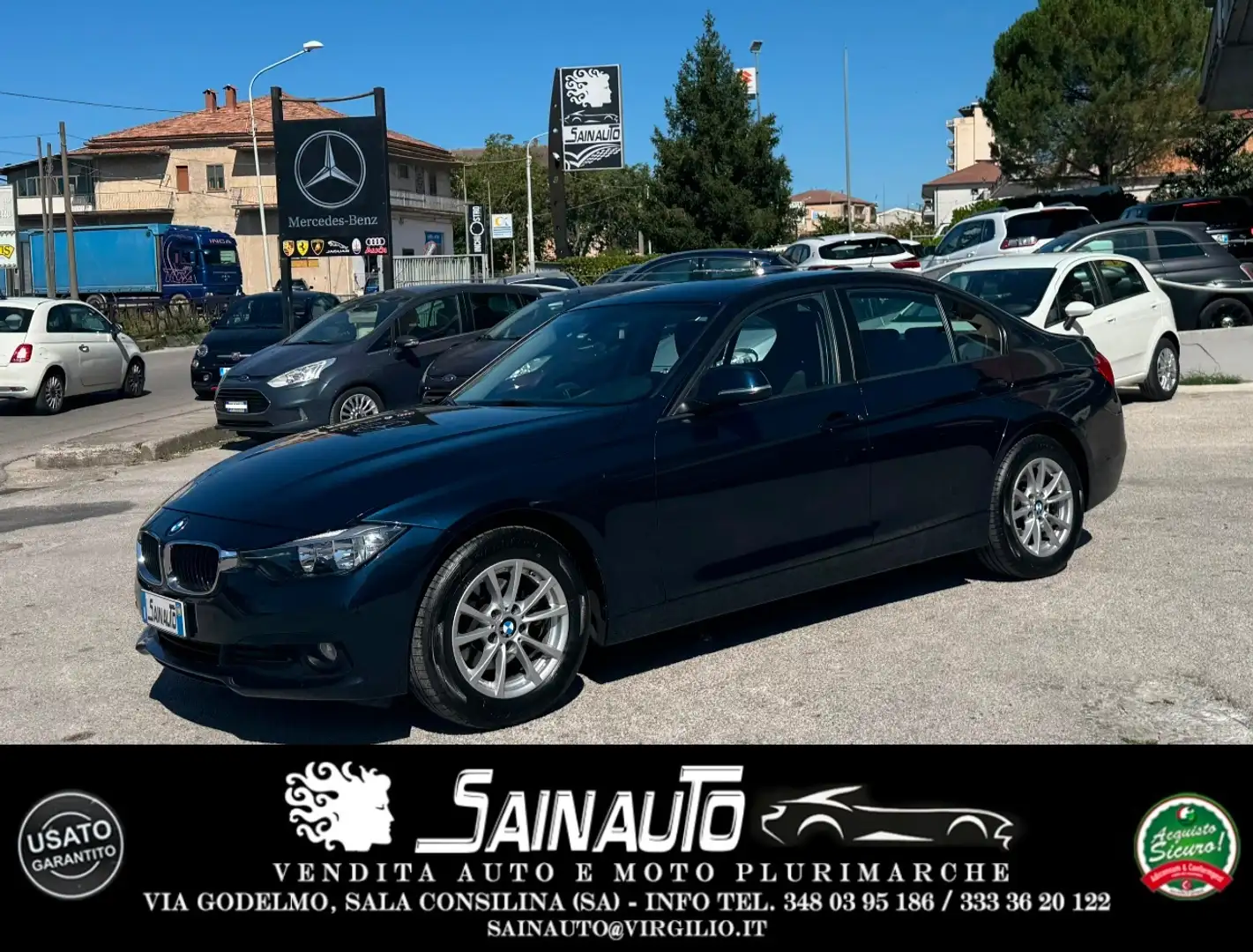 BMW 318 BMW 318d berlina automatico Garanzia 24 mesi Azul - 1