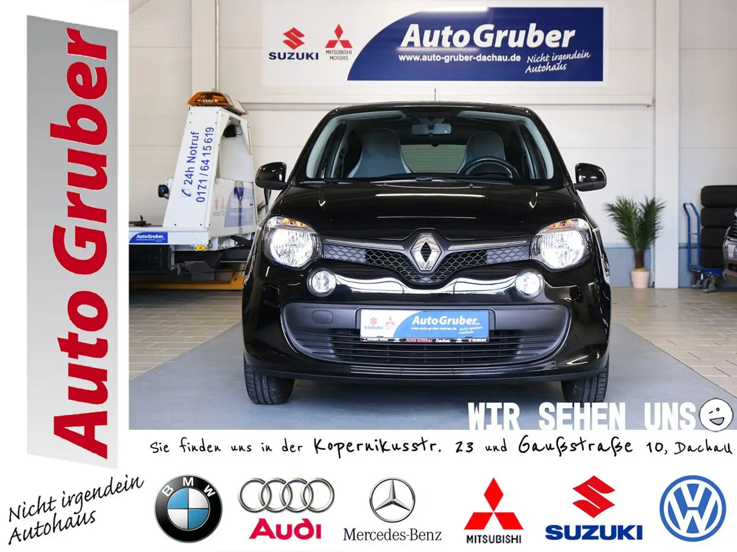 Renault Twingo Limited PDC*BT*Klima*USB*Tempomat*El.Fens Noir - 1