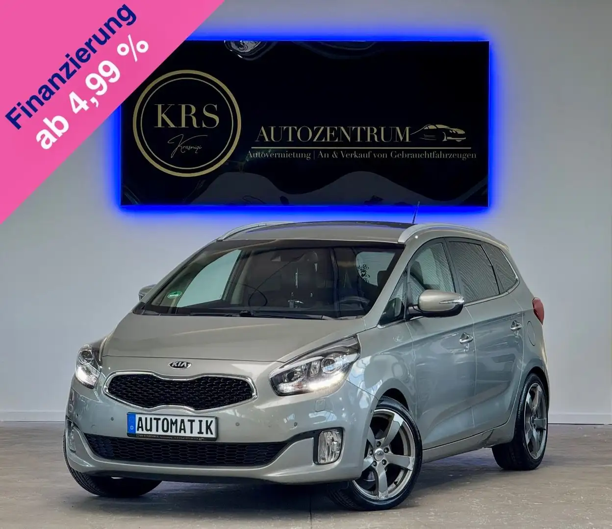 Kia Carens Spirit 1.7 CRDI Automatik*LEDER*NAVI*RFK* Ezüst - 1