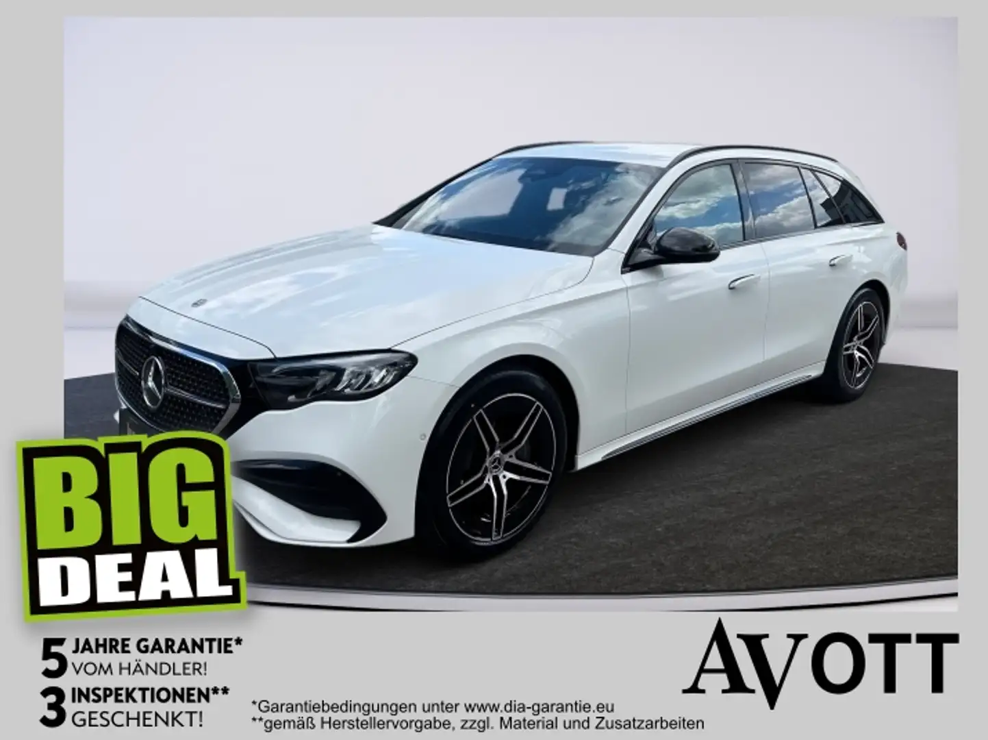 Mercedes-Benz E 220 d T AMG-Line AHV Weiß - 1