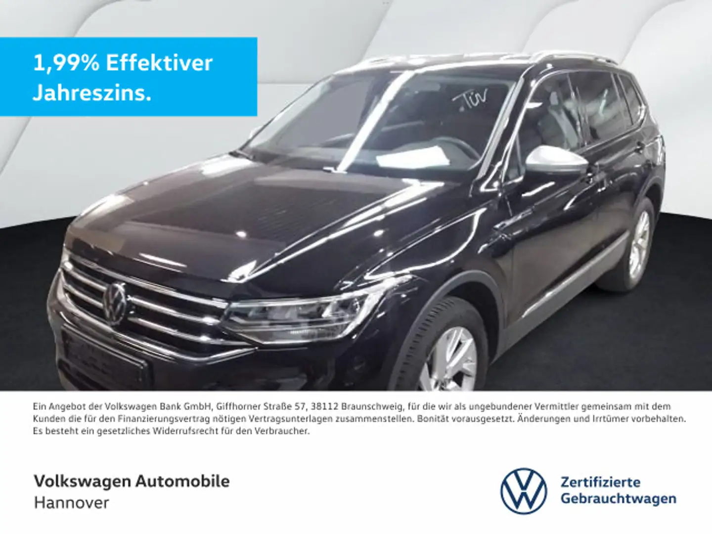 Volkswagen Tiguan Allspace 1.5 TSI DSG Life Navi AHK 7-Sitz Schwarz - 1