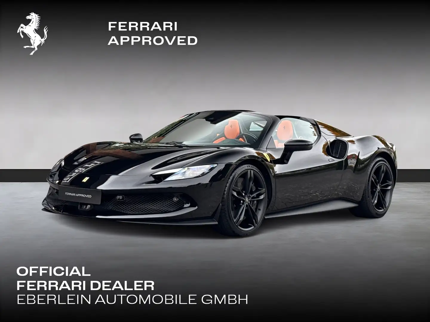 Ferrari 296 GTS *Embleme*Navi*PDC*Klima*Leder* Noir - 1