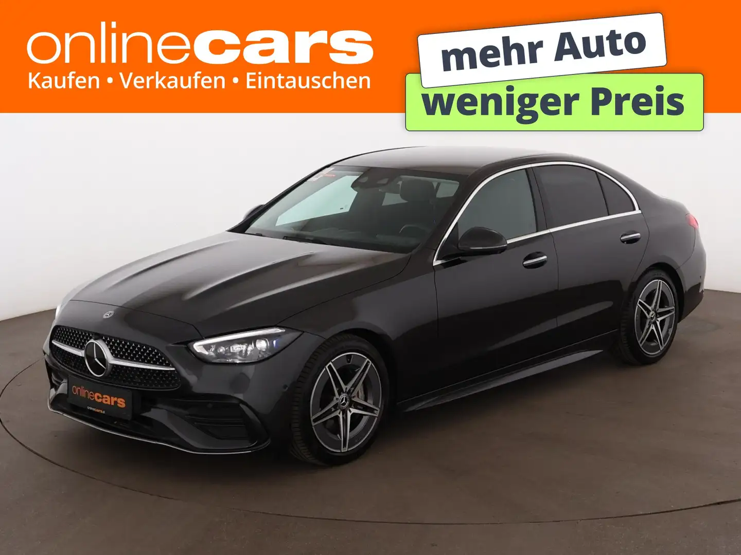 Mercedes-Benz C 220 d AMG Line Aut LED 360-CAM HEAD-UP AHK NAVI Grau - 1