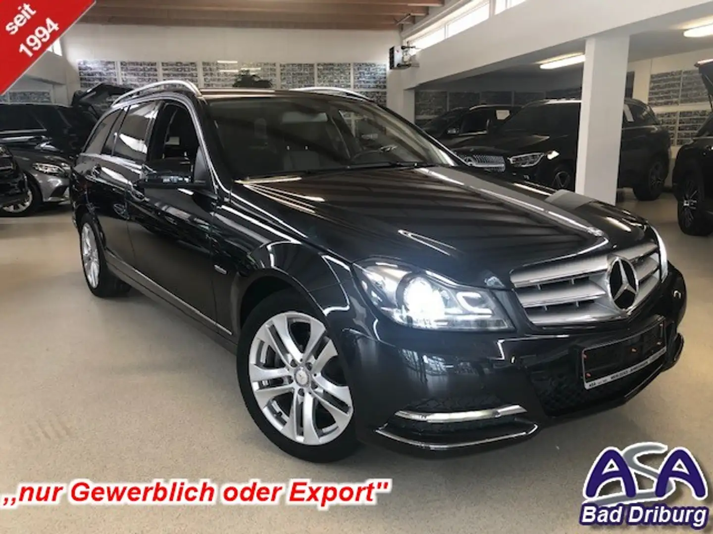 Mercedes-Benz C 200 T d Modelljahr 2012+AHK+8xAluräder+ILS Bi-Xenon+v Schwarz - 1