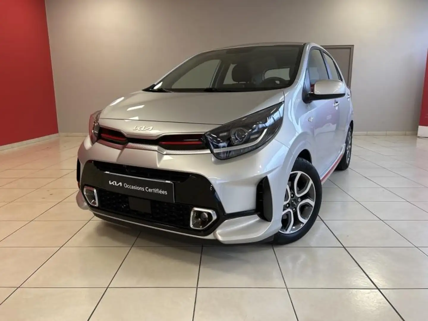 Kia Picanto 1.0 T-GDi 100ch GT Line Gris - 1