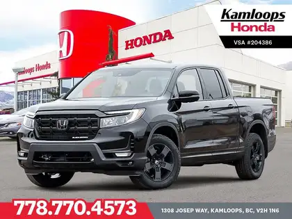 Black 2026 Honda Ridgeline Pickup Truck All-Wheel Drive 9-Speed Automatic