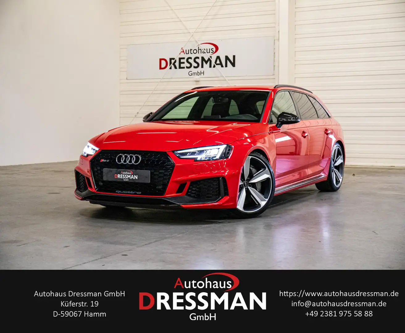 Audi RS4 Avant quattro CARBON KERAMIK HuD B&O RS-AGA Rouge - 1