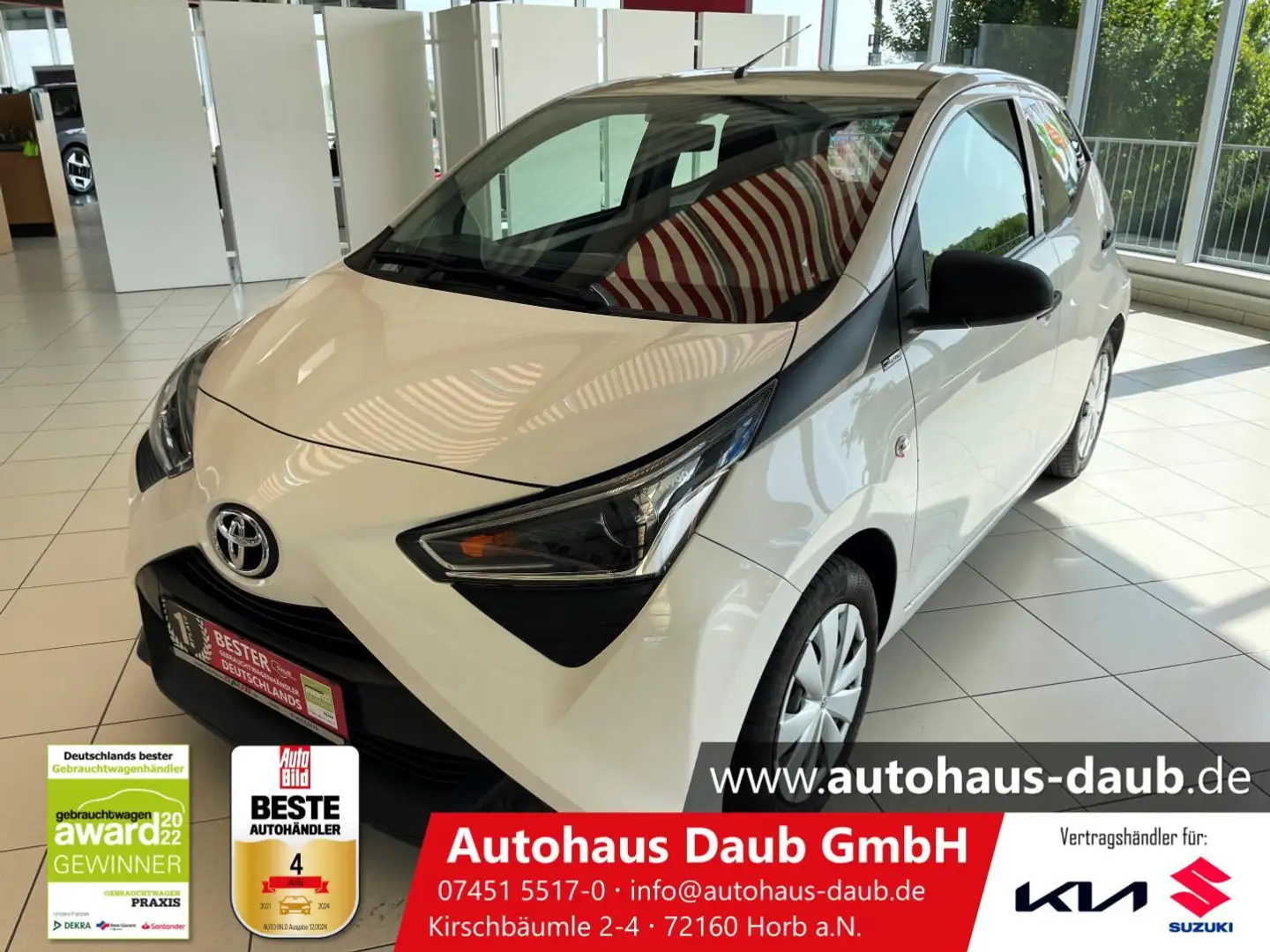 Toyota Aygo X +Klimaanlage+Einparkhilfe+Bluetooth+USB Weiß - 1