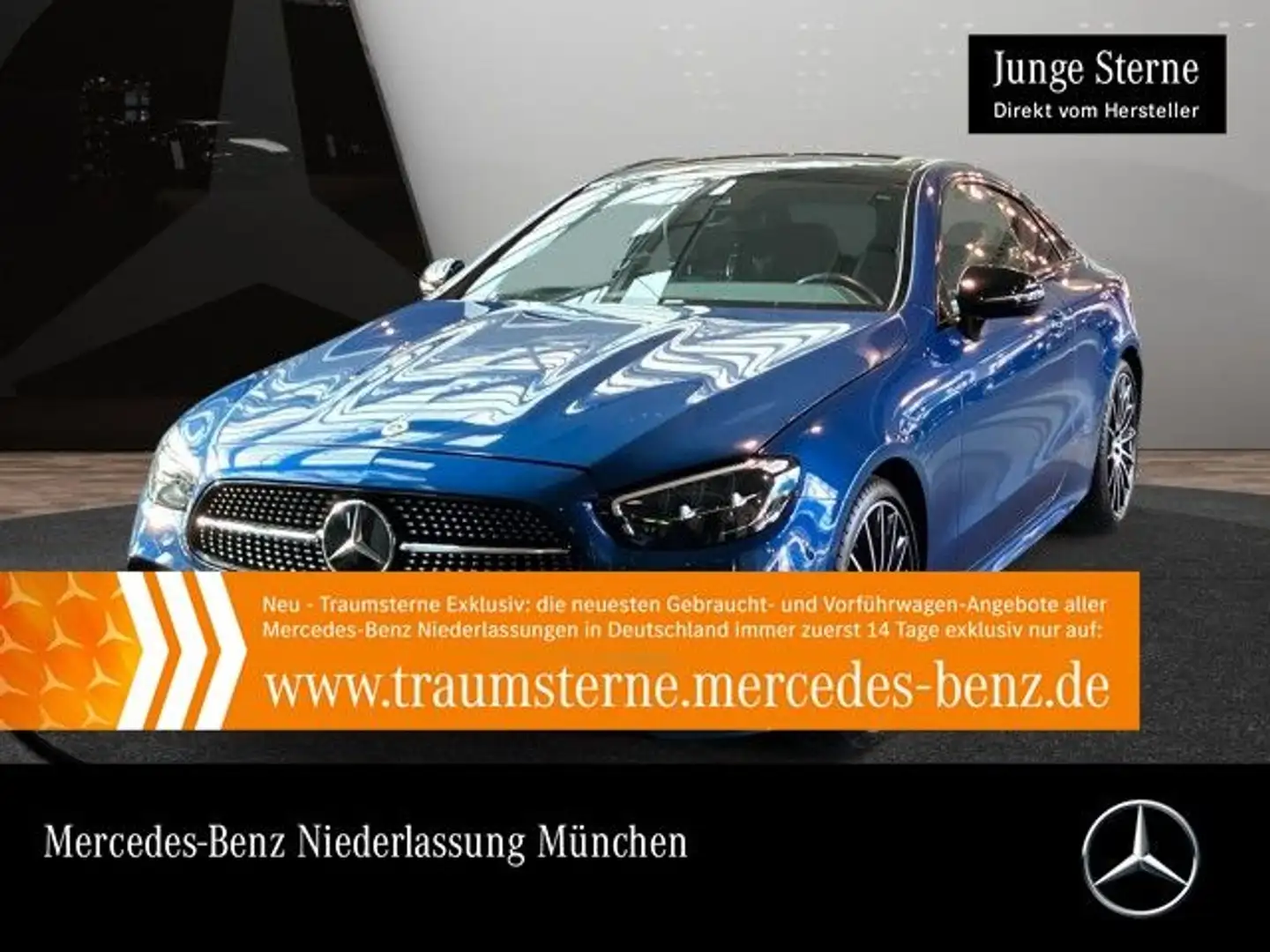 Mercedes-Benz E 220 d Coupé AMG+NIGHT+PANO+LED+BURMESTER+KAMERA Azul - 1