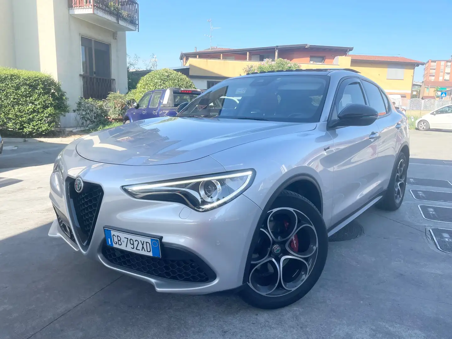 Alfa Romeo Stelvio 2020 2.0 t Sprint Q4 200cv *TETTO E SCARICO SPORT* Silber - 1