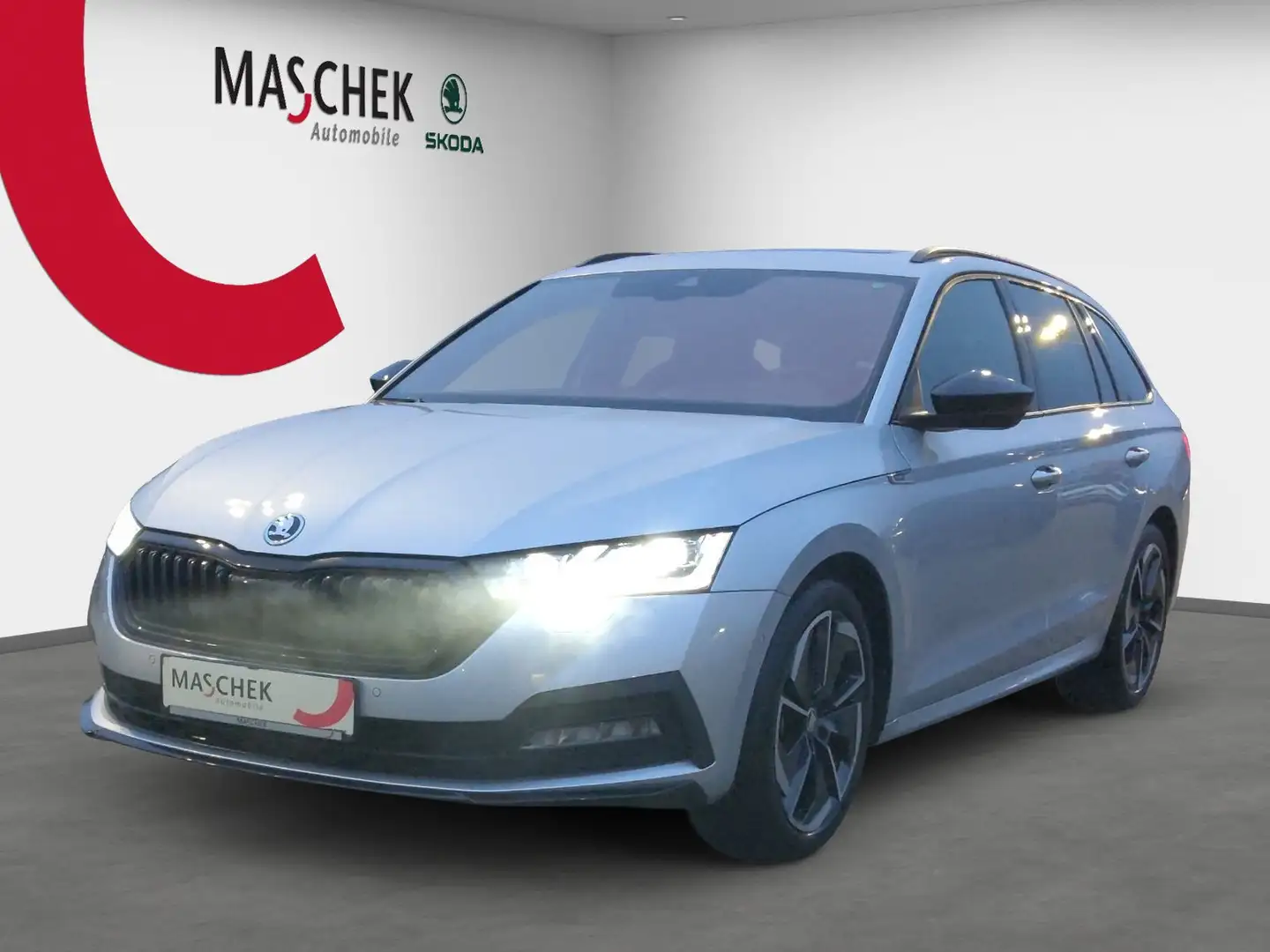 Skoda Octavia Combi Sportline 2.0 TDI DSG Pano HUD Matrix ACC RF Silber - 2