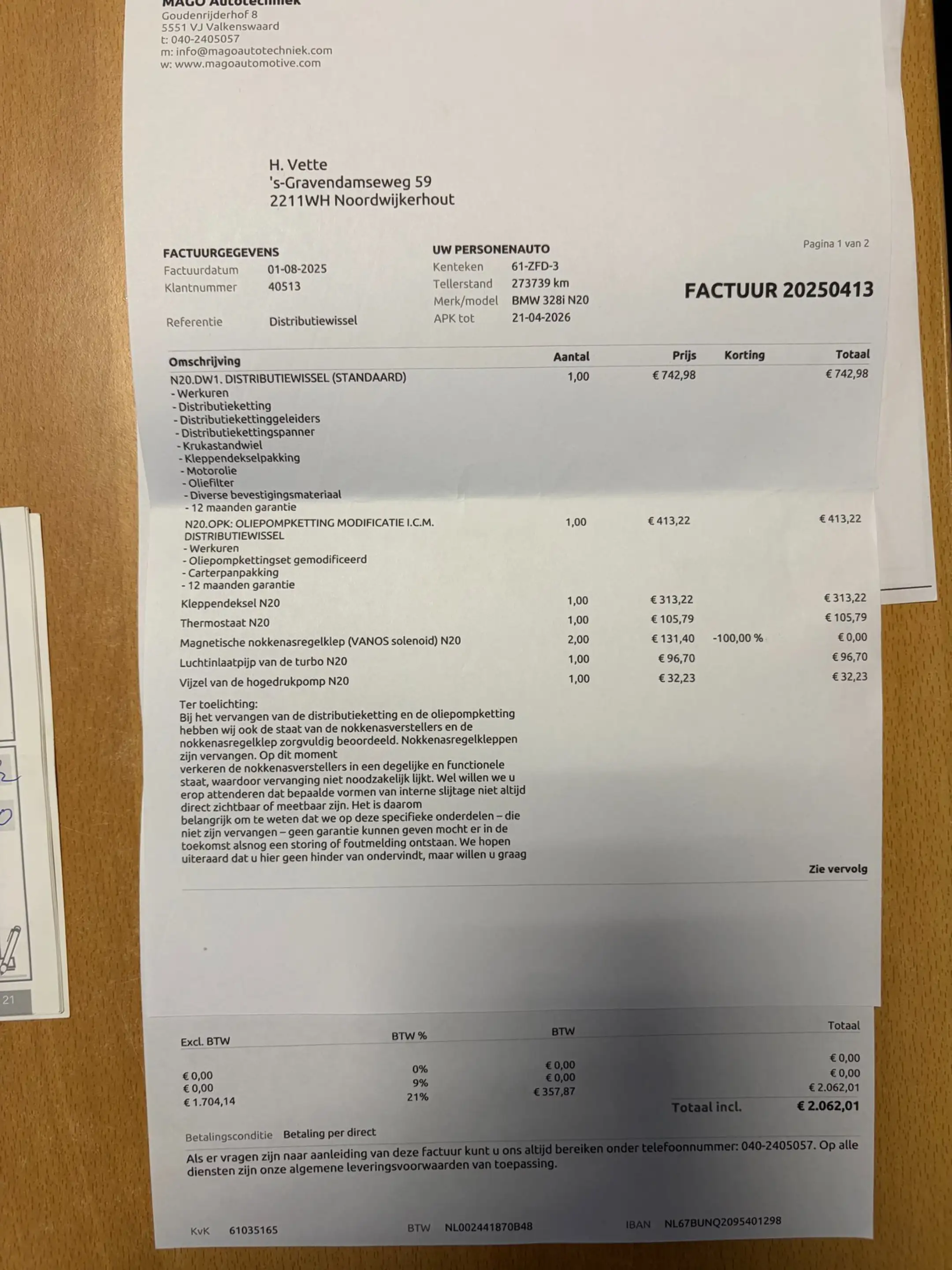 BMW 328 3-serie Touring 328i / NAP / Nwe Distr. Ketting & — photo 15