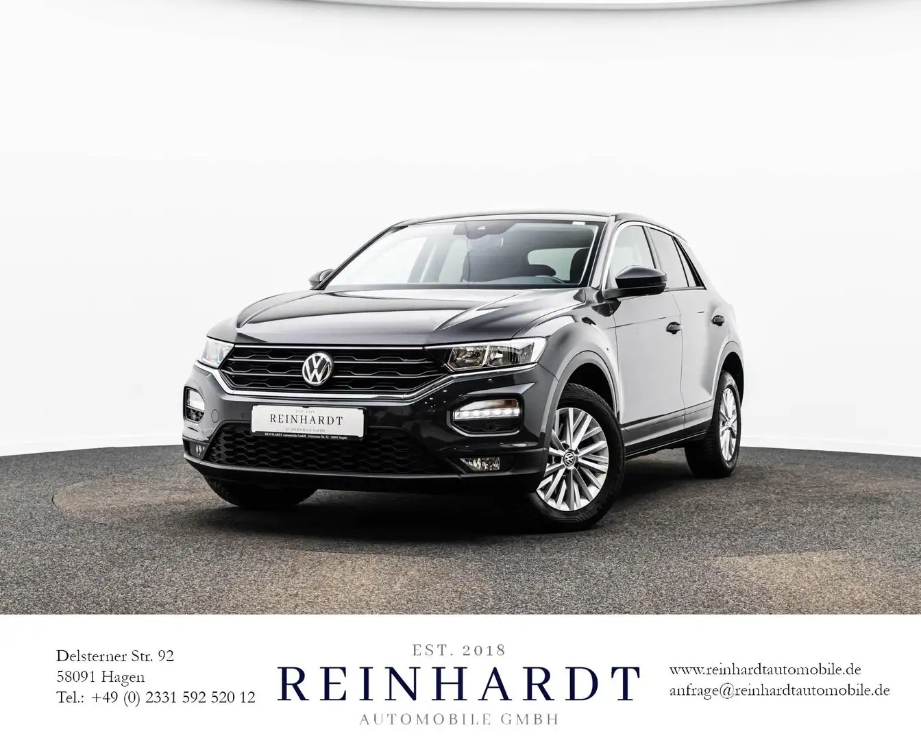 Volkswagen T-Roc 1.6TDi 16Z./APP-CONNECT/PDC/ESP/LED/LANE Gris - 1