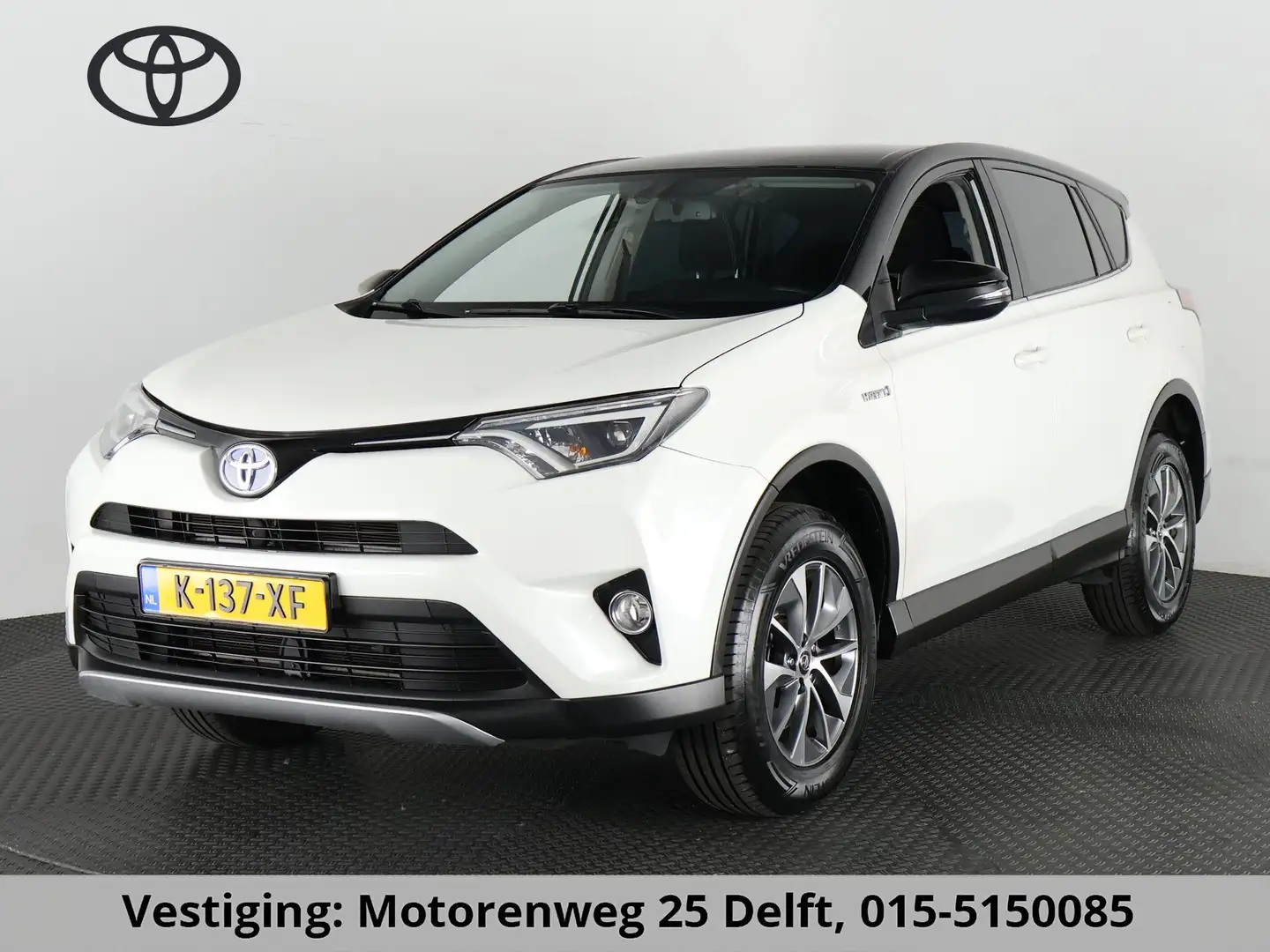 Toyota RAV 4 2.5 HYBRID FIRST EDITION BI-TONE AUTOMAAT 2e EIG. Wit - 1