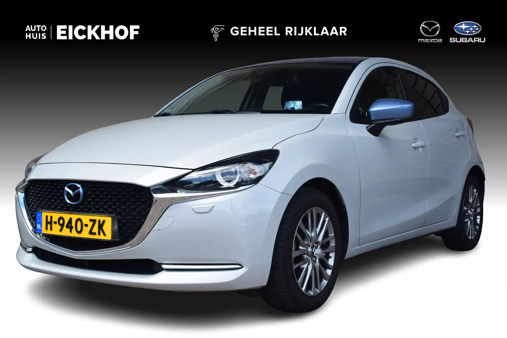 Mazda 2 1.5 Skyactiv-G Luxury - i-Activesense pack - 1e Ei Wit - 1