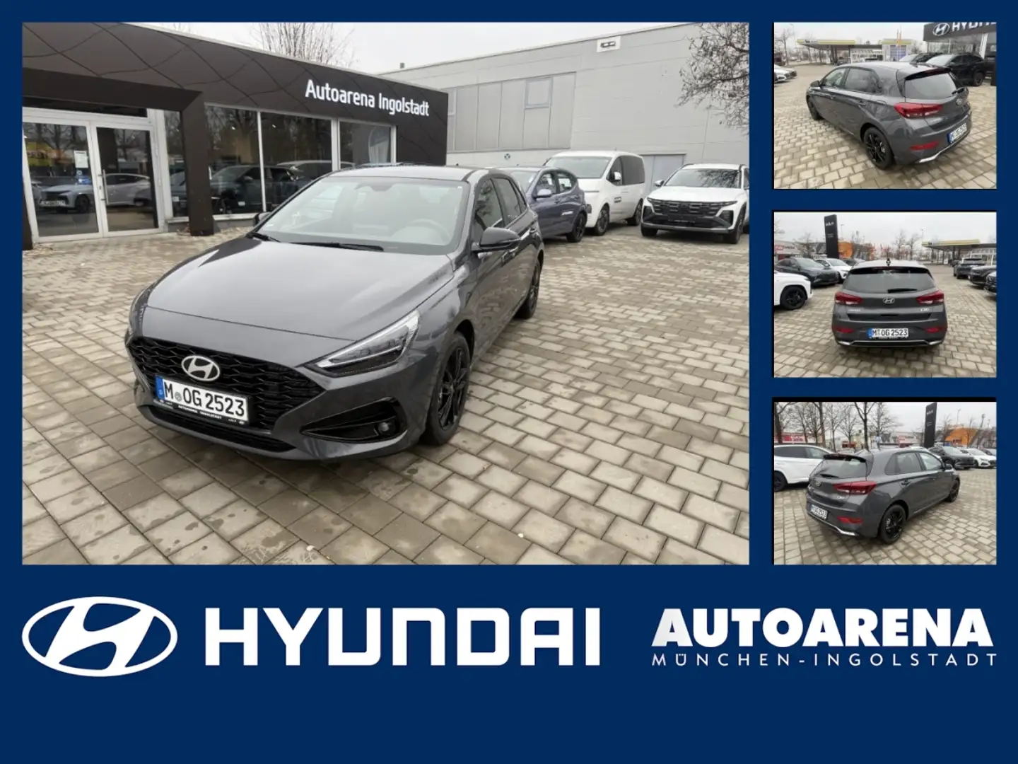 Hyundai i30 1.0 T-GDI Advantage SpurH LM LED Navi Grigio - 1