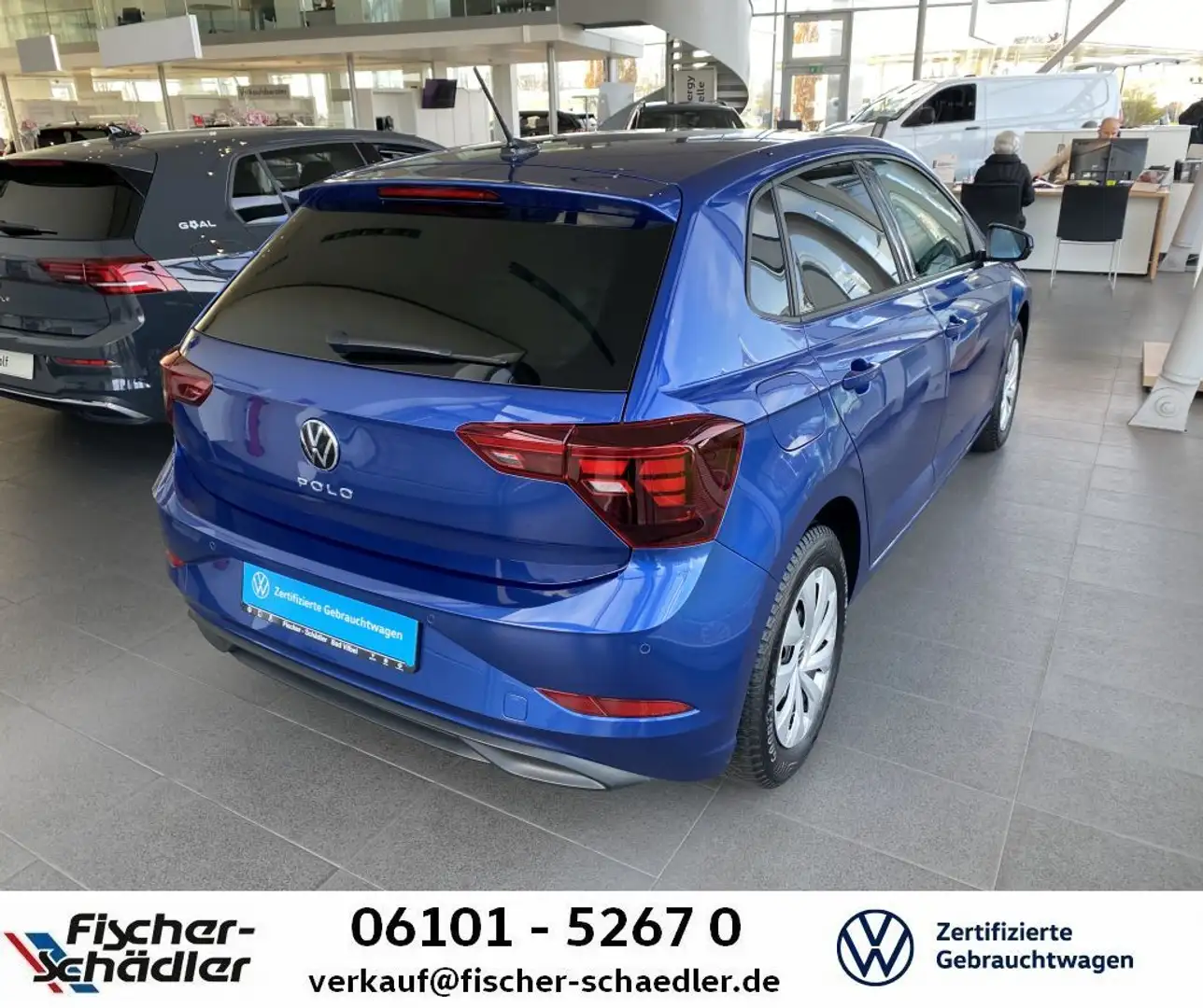 Volkswagen Polo Life 1.0TSI*Navi*LED*IQDrive*SitzHz.*Dig.Co Blau - 2