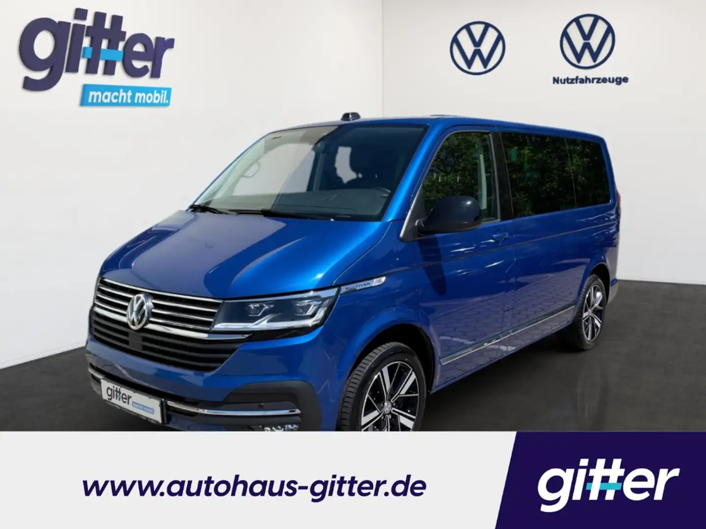 Volkswagen T6.1 Multivan GenSix 2.0 TDI LED ACC PDC RFK SHZ BlindSpot Blu/Azzurro - 1