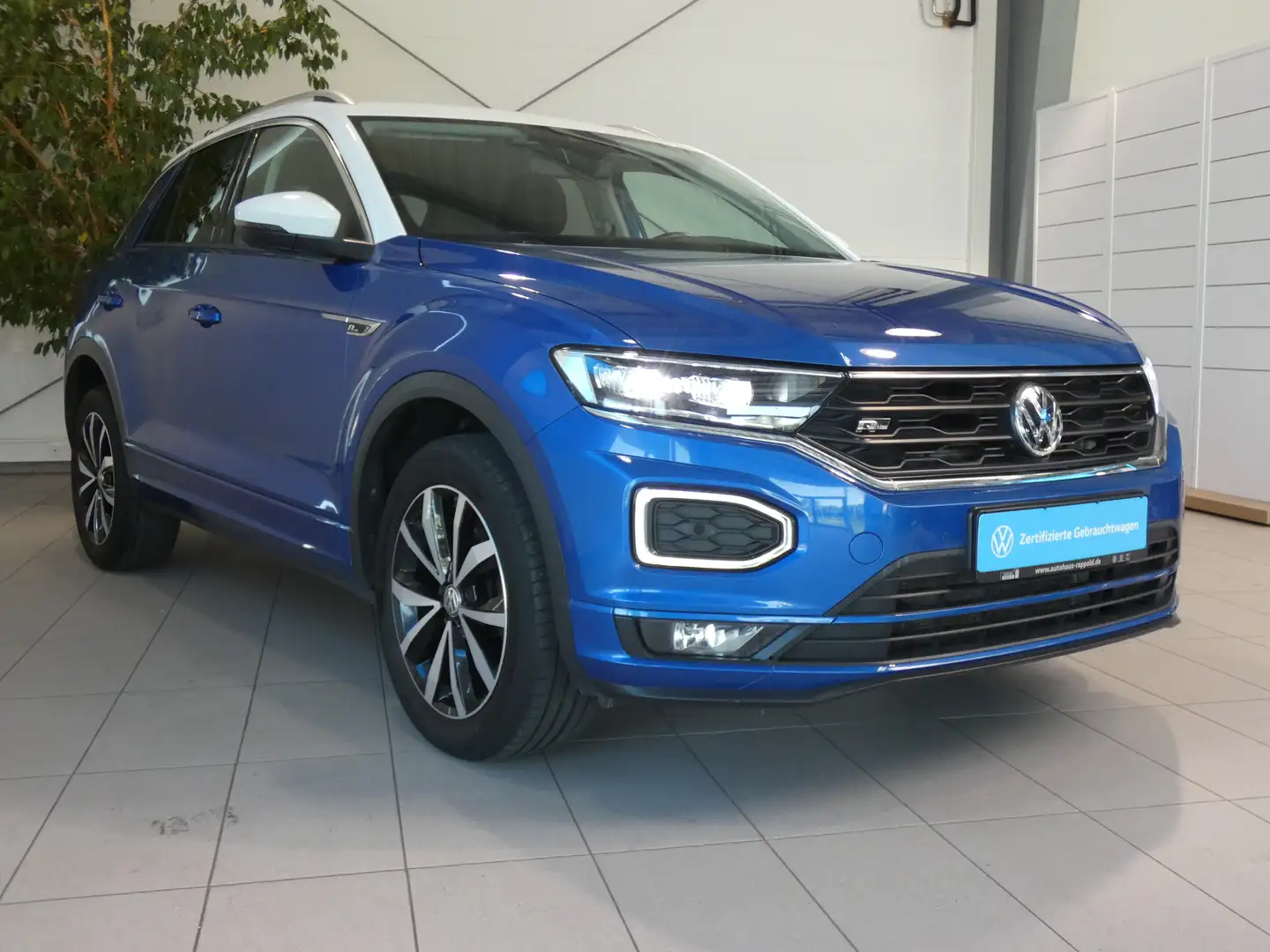 Volkswagen T-Roc 1.6 TDI Style R-Line AHK AID NAVI LED ACC SHZ Blau - 2