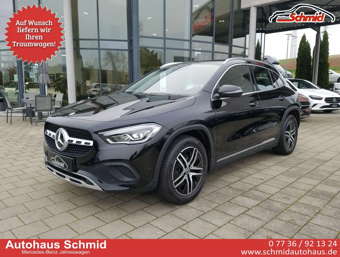 Mercedes-Benz GLA 220 d, Progressive, 4 Matic, AHK, LED, Business-Pak... Schwarz - 1