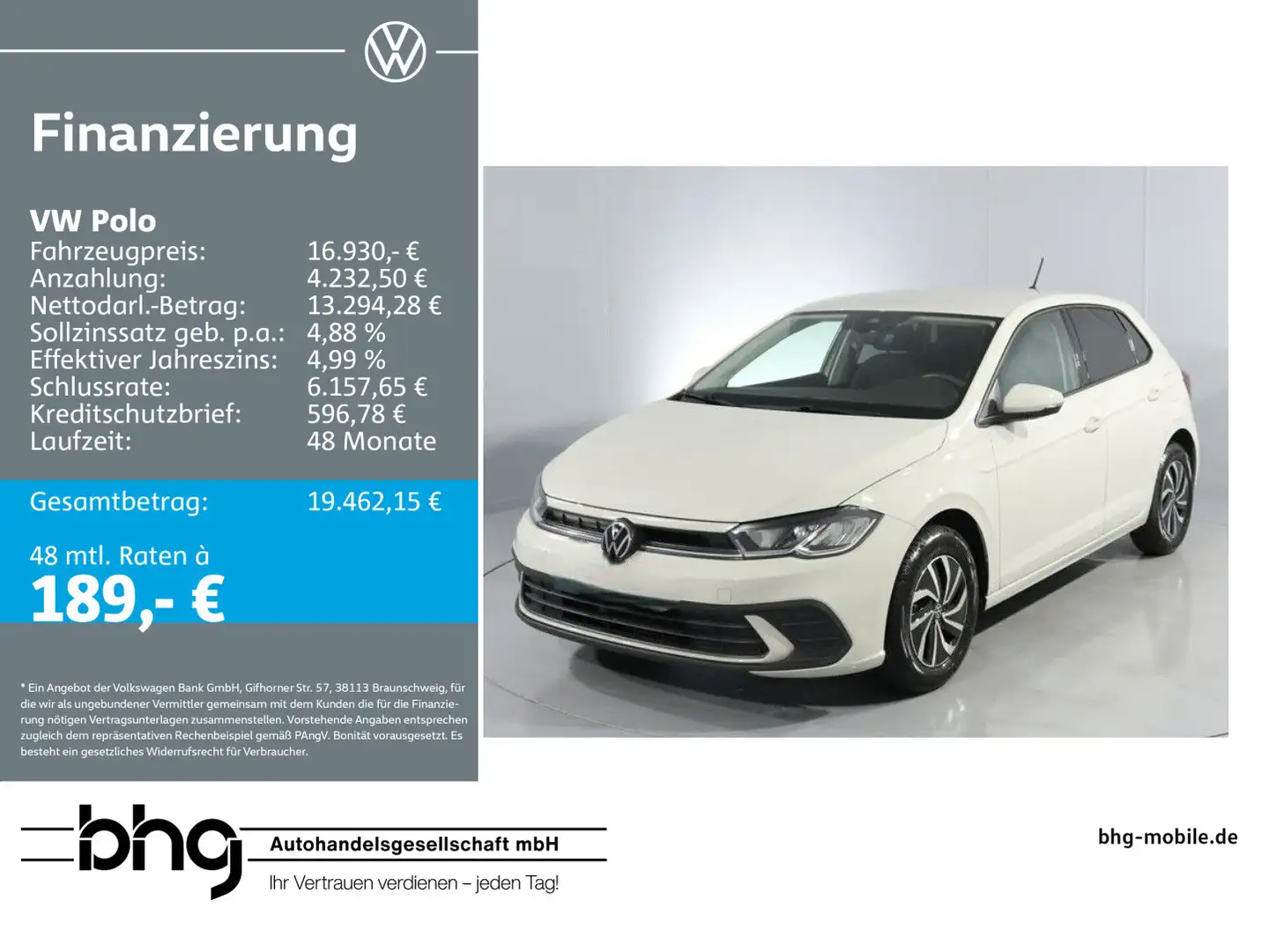 Volkswagen Polo 1.0 Life LED Climatronic GRA Ready2Discover Grau - 1