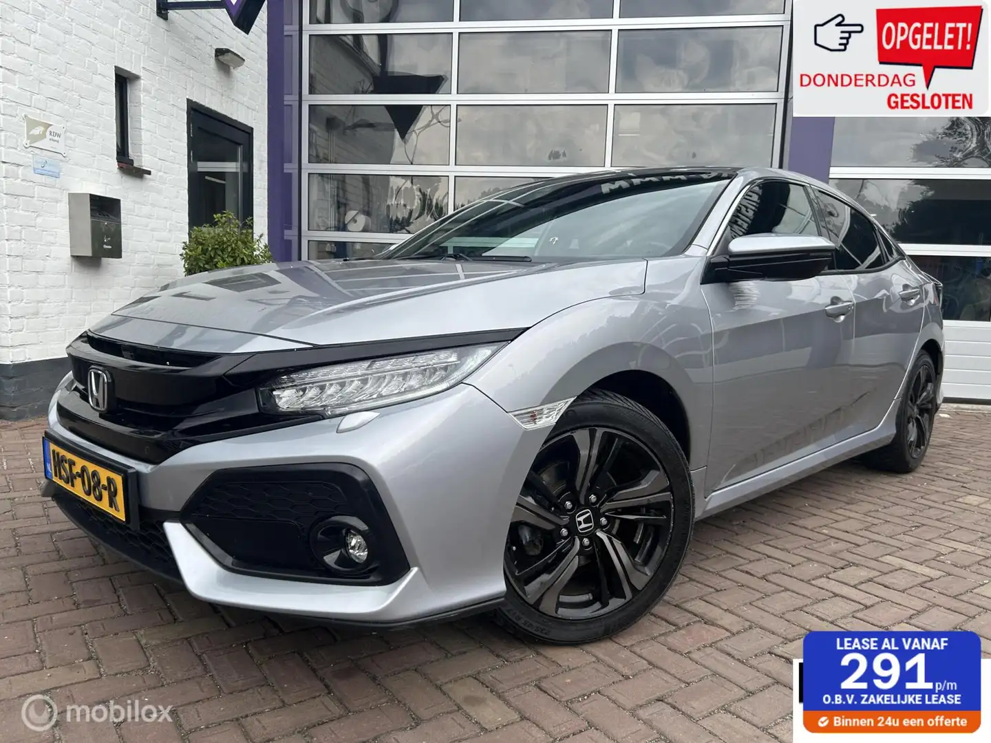 Honda Civic 1.0 i-VTEC Executive * NAVI * AIRCO * PANODAK * Gris - 1