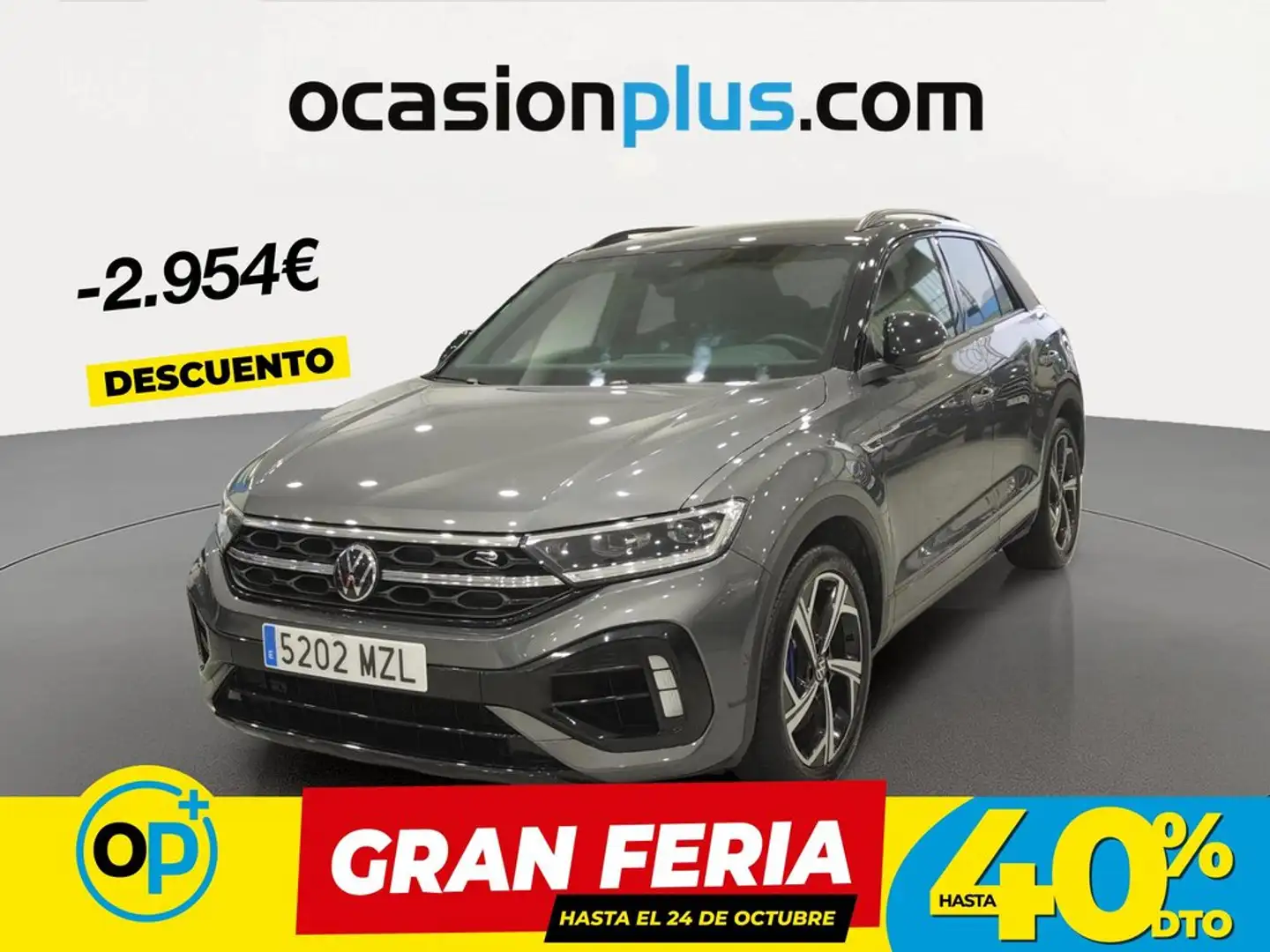 Volkswagen T-Roc 2.0 TSI R 4Motion DSG7 221KW Gris - 1