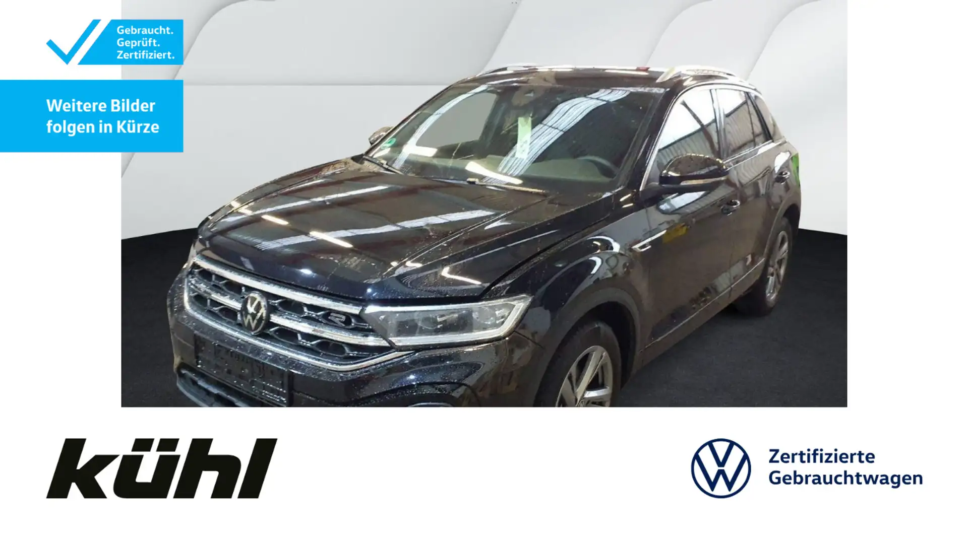 Volkswagen T-Roc 1.5 TSI DSG R line LED+/ACC/Kamera/App/Nav Schwarz - 1