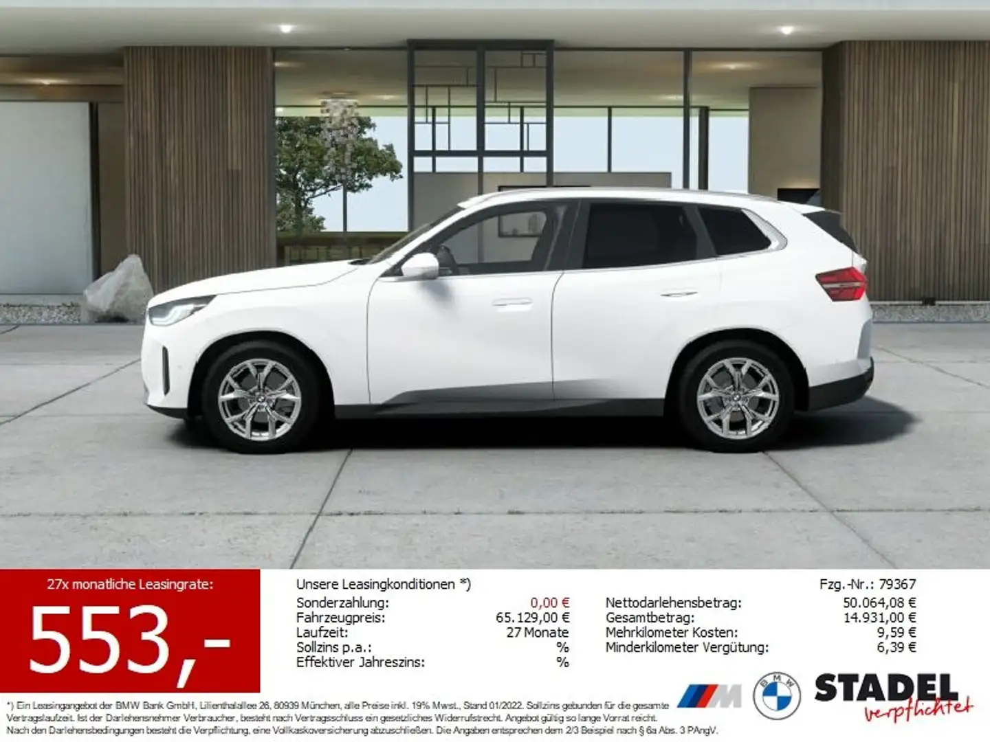 BMW X3 20d xDrive Weiß - 1