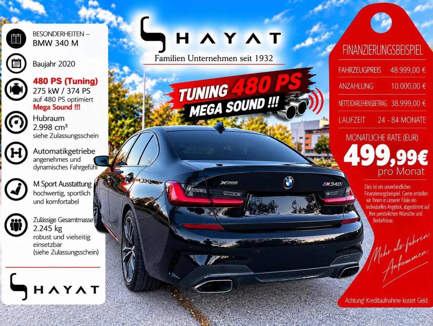 BMW 340 M340 i xDrive Schwarz - 1